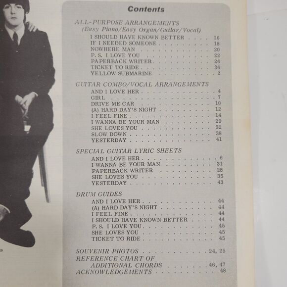 Vintage Beatles Music Book Best Of #2 PB 48 Pages 27 Songs - Picture 9 of 9